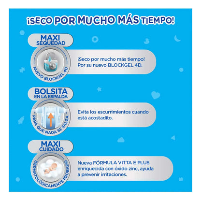 Pañales KleenBebé Suavelastic 5 - 7.5 Kg Etapa 2 Chico 40 pzs