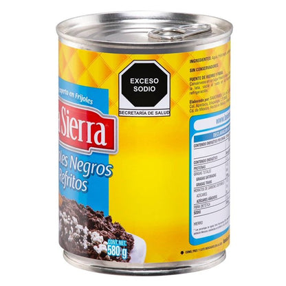 Frijoles Negros Refritos La Sierra 560g
