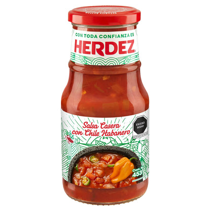 Salsa Casera con Chile Habanero Herdez 240g