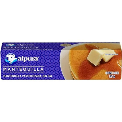 Mantequilla Alpura Pasteurizada Sin Sal 90g
