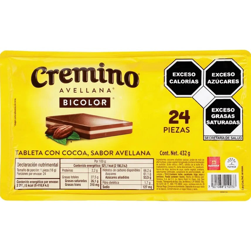 Chocolate Bicolor Chocolate Avellana 24 pzs