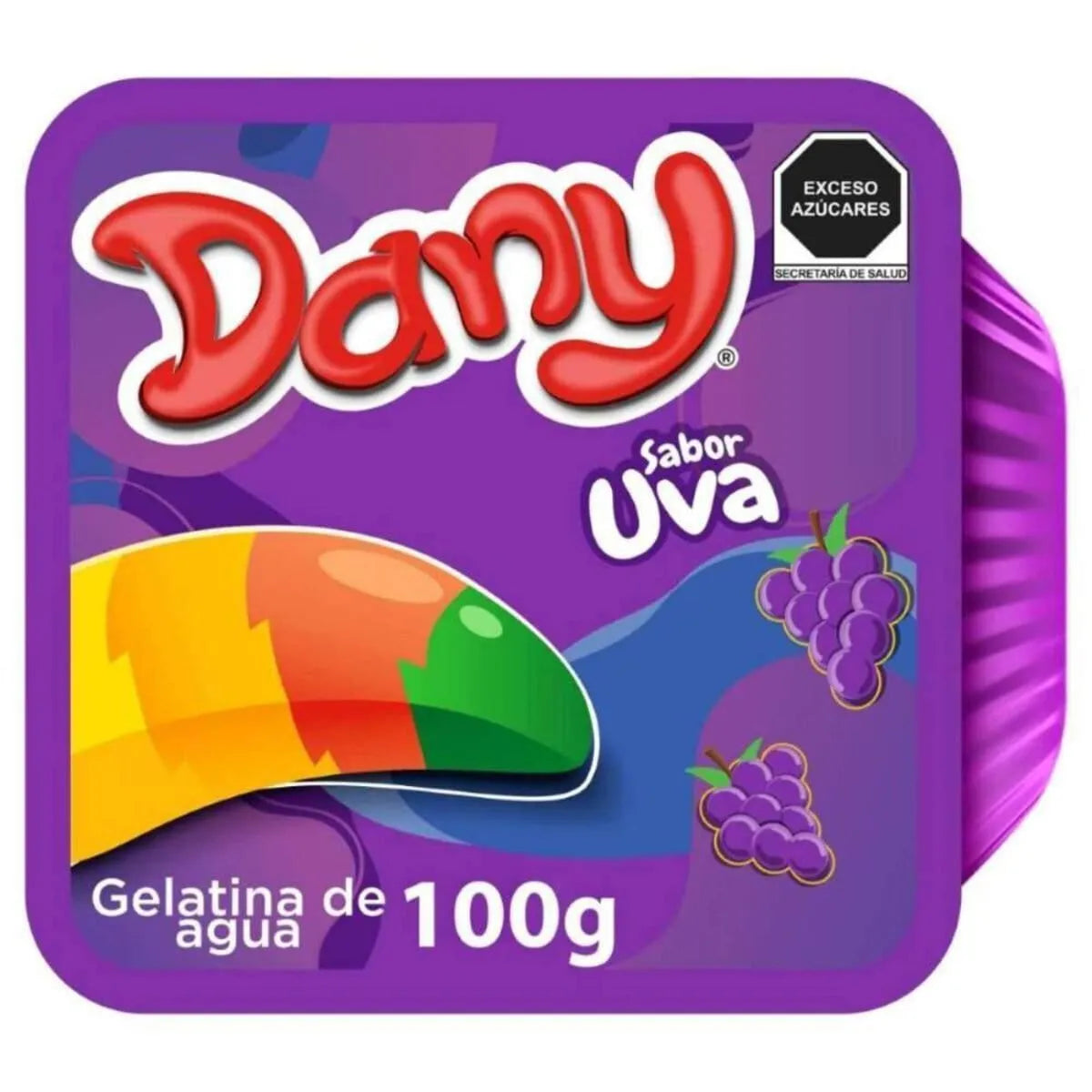 Gelatina de Agua Dany Sabor Uva 100g