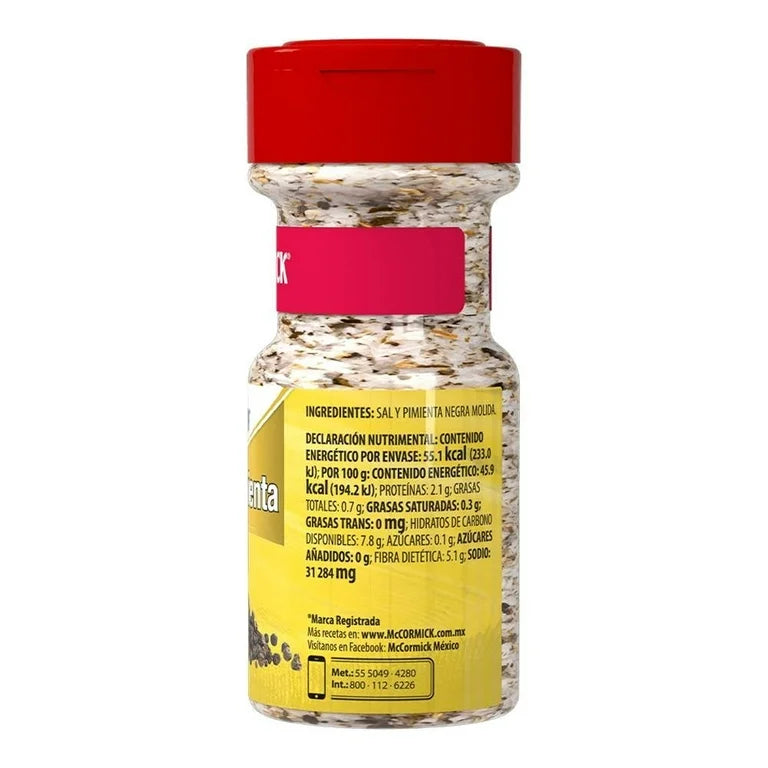 Sal con Pimienta McCormick 120g