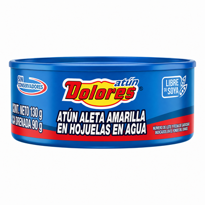 Atún Dolores Aleta Amarilla en Agua 133g