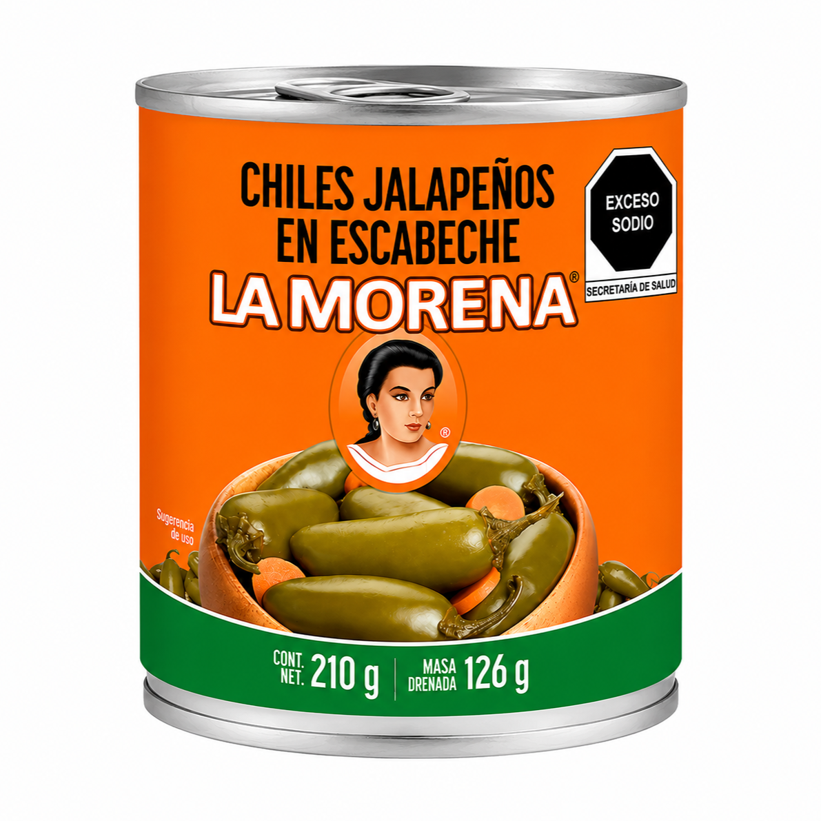 Chiles Jalapeños en Escabeche La Morena 210g