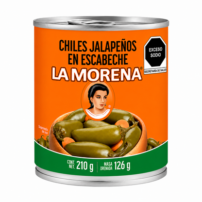 Chiles Jalapeños en Escabeche La Morena 210g