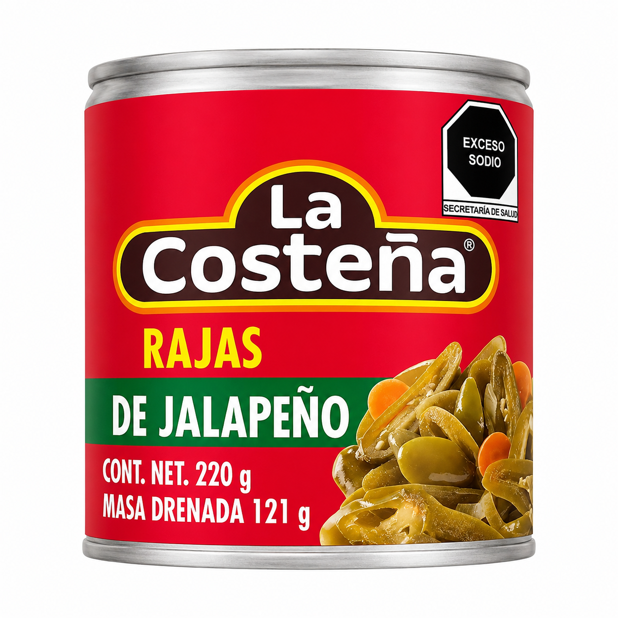 Rajas de Jalapeño La Costeña 220g