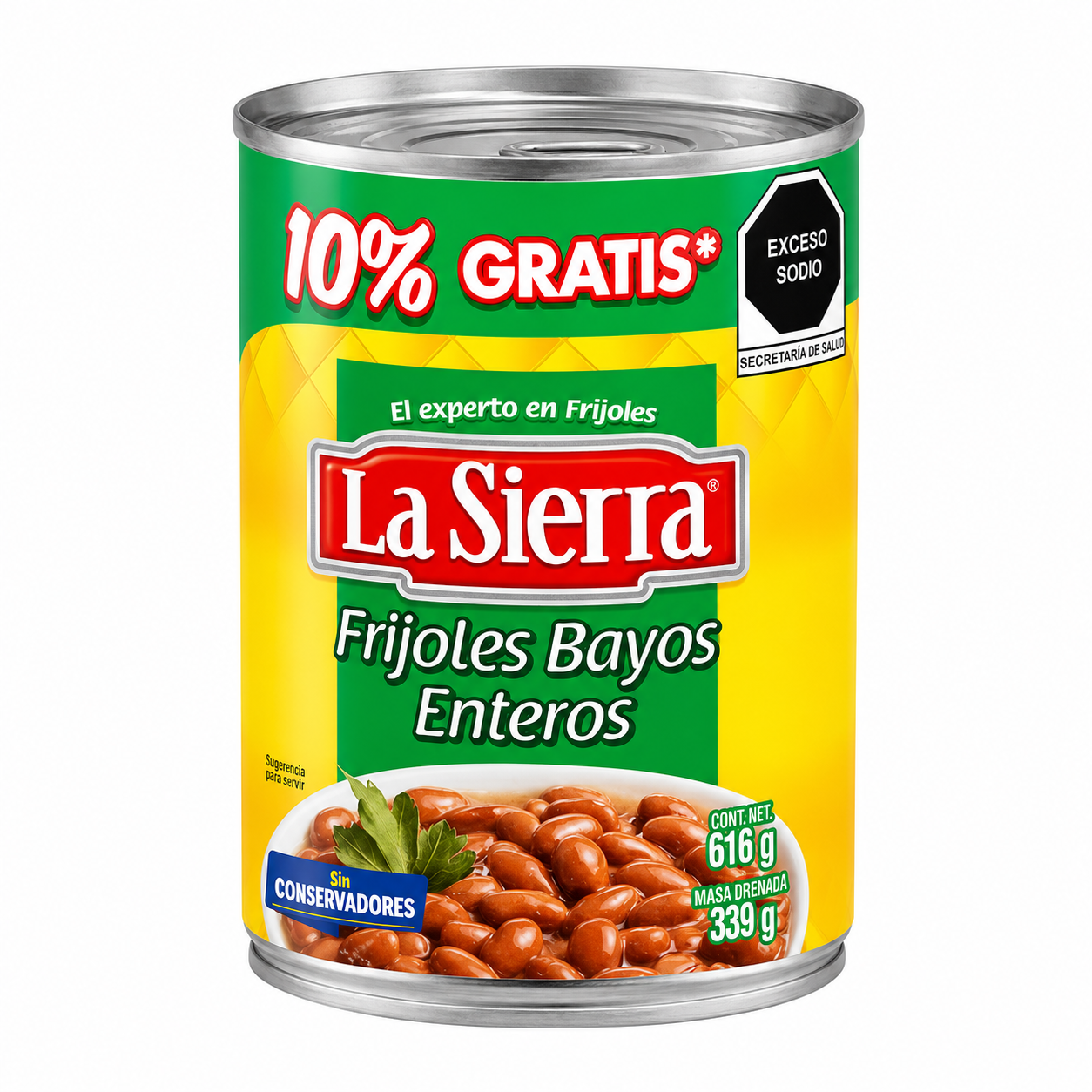 Frijoles Bayos Enteros La Sierra 560g