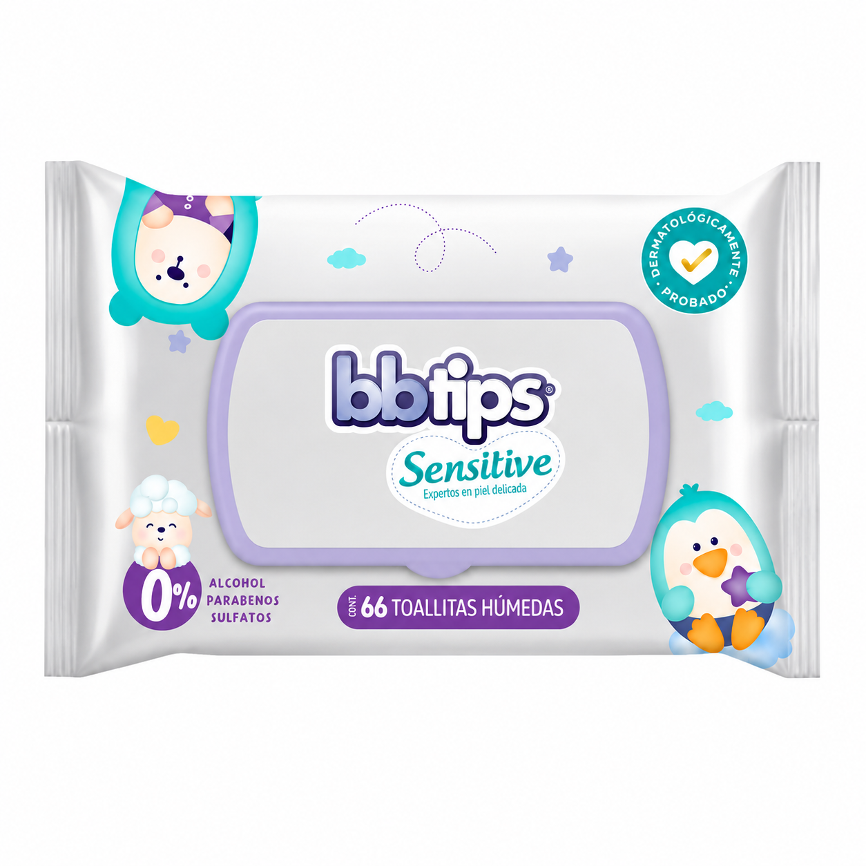 Toallitas Húmedas Bbtips Sensitive 66 pzs