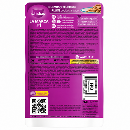Sobre Whiskas para Gato Adulto Pescado Blanco 85g