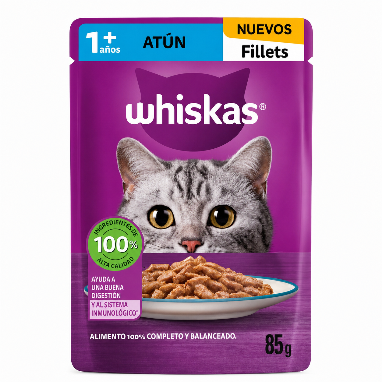 Sobre Whiskas para Gato Adulto Atún 85g