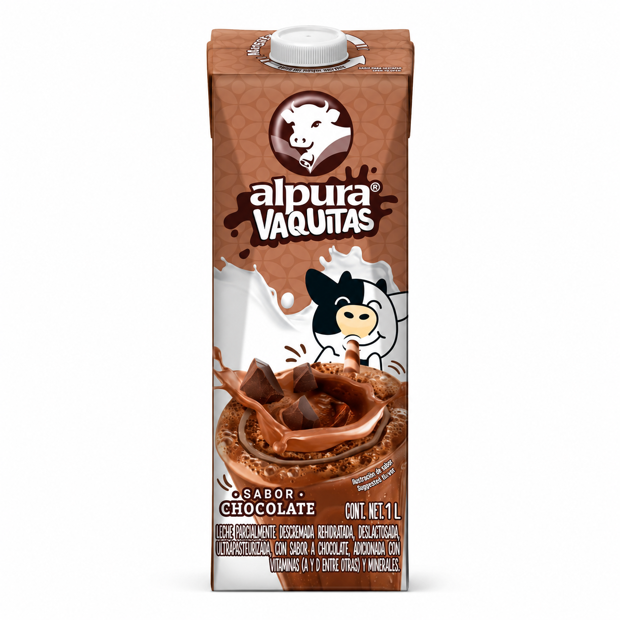 Leche Alpura Vaquitas Sabor Chocolate 1L