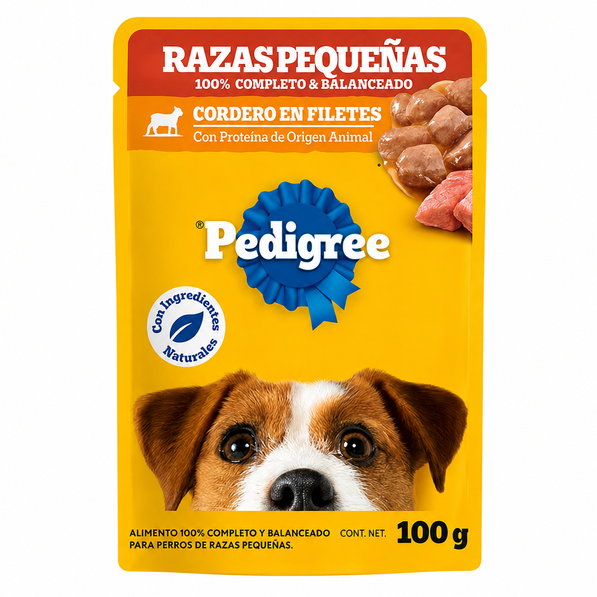 Sobre Pedigree Perros Razas Pequeñas Cordero en Filetes 100g