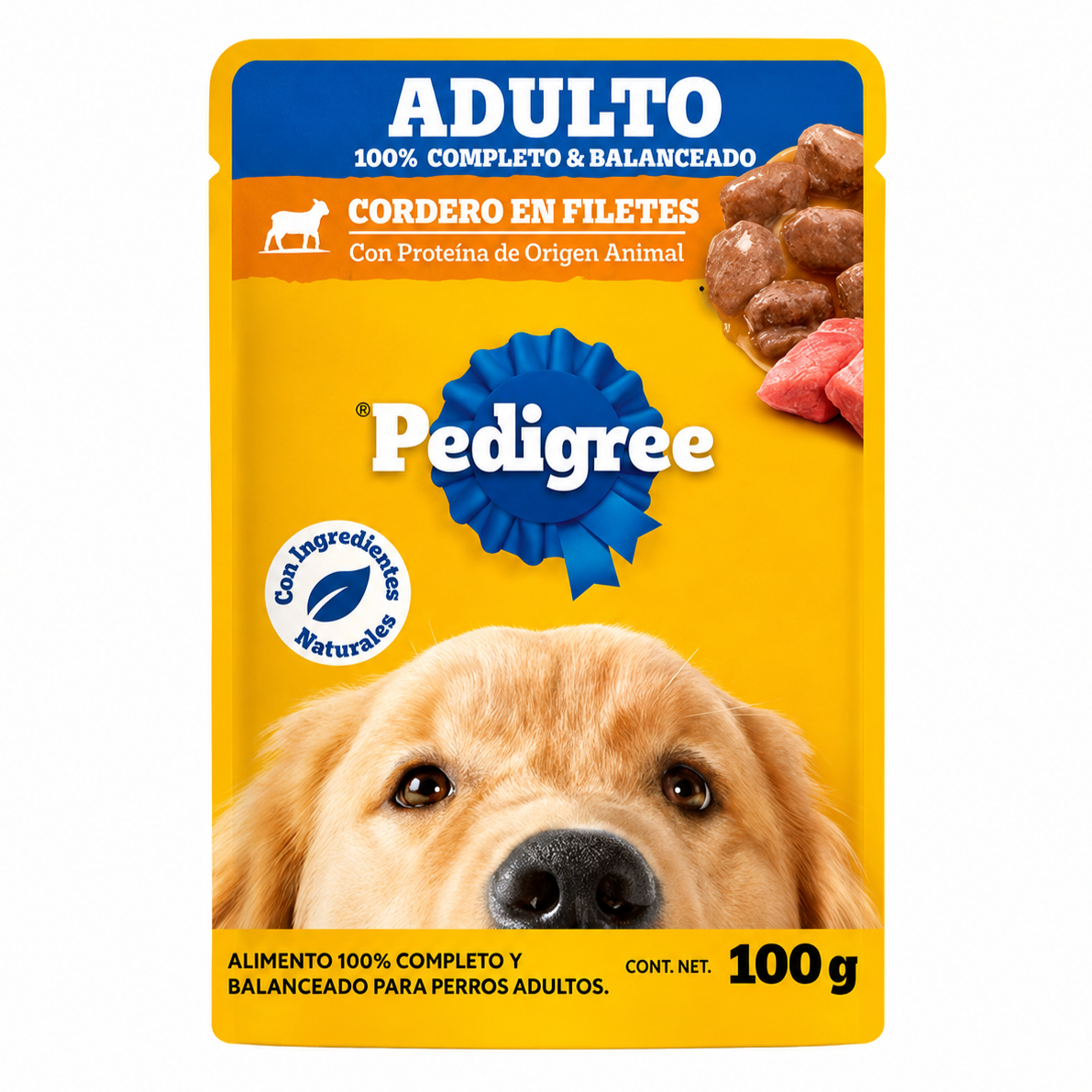 Sobre Pedigree para Perros Adulto Cordero en Filetes 100g