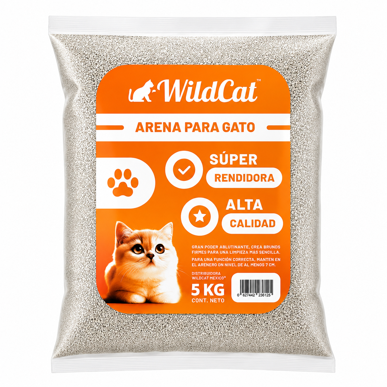Arena para Gato WildCat 5 Kg