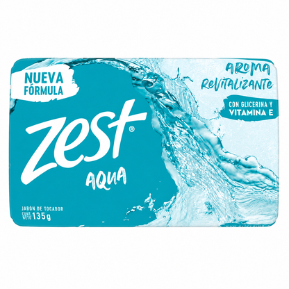 Jabón Zest Aqua Aroma Revitalizante Azul 135g