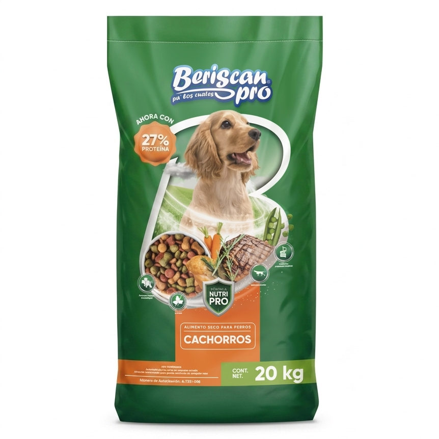 Alimento Para Perro Beriscan Pro Cachorro 20 Kg