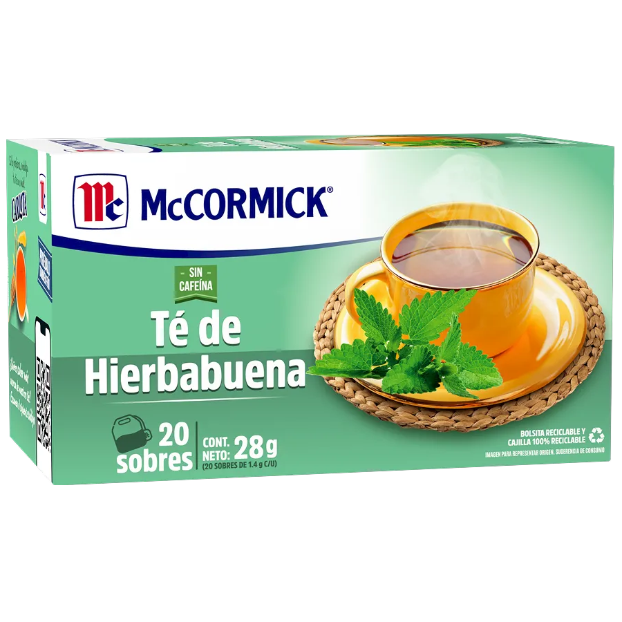 Té McCormick De Hierbabuena 35g × 25 pzs