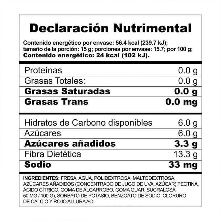Conserva de Fresa McCormick Light 235g