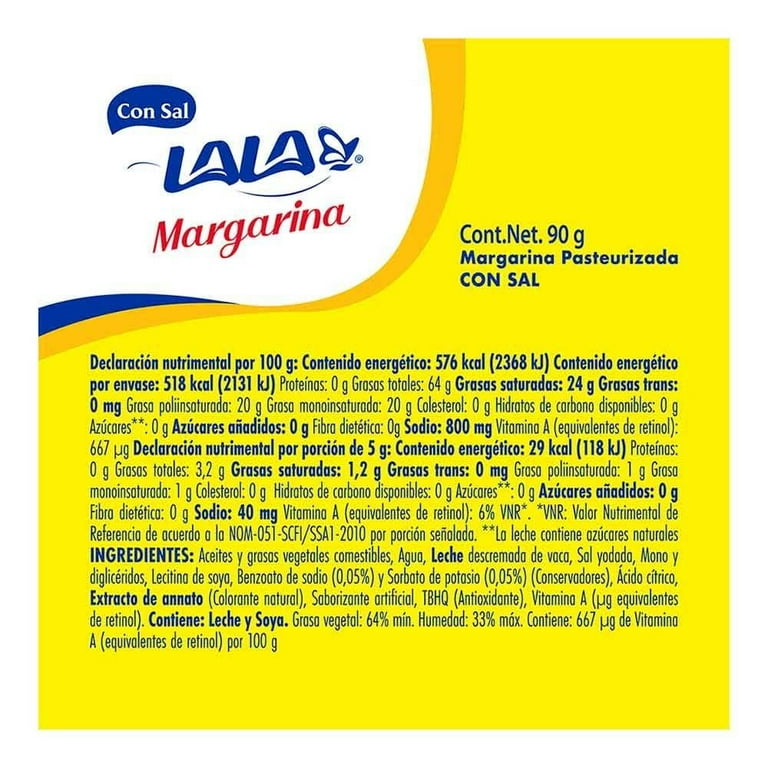 Margarina Lala Barra con Sal 90g