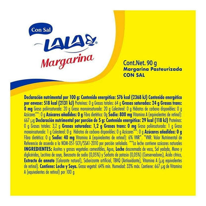 Margarina Lala Barra con Sal 90g